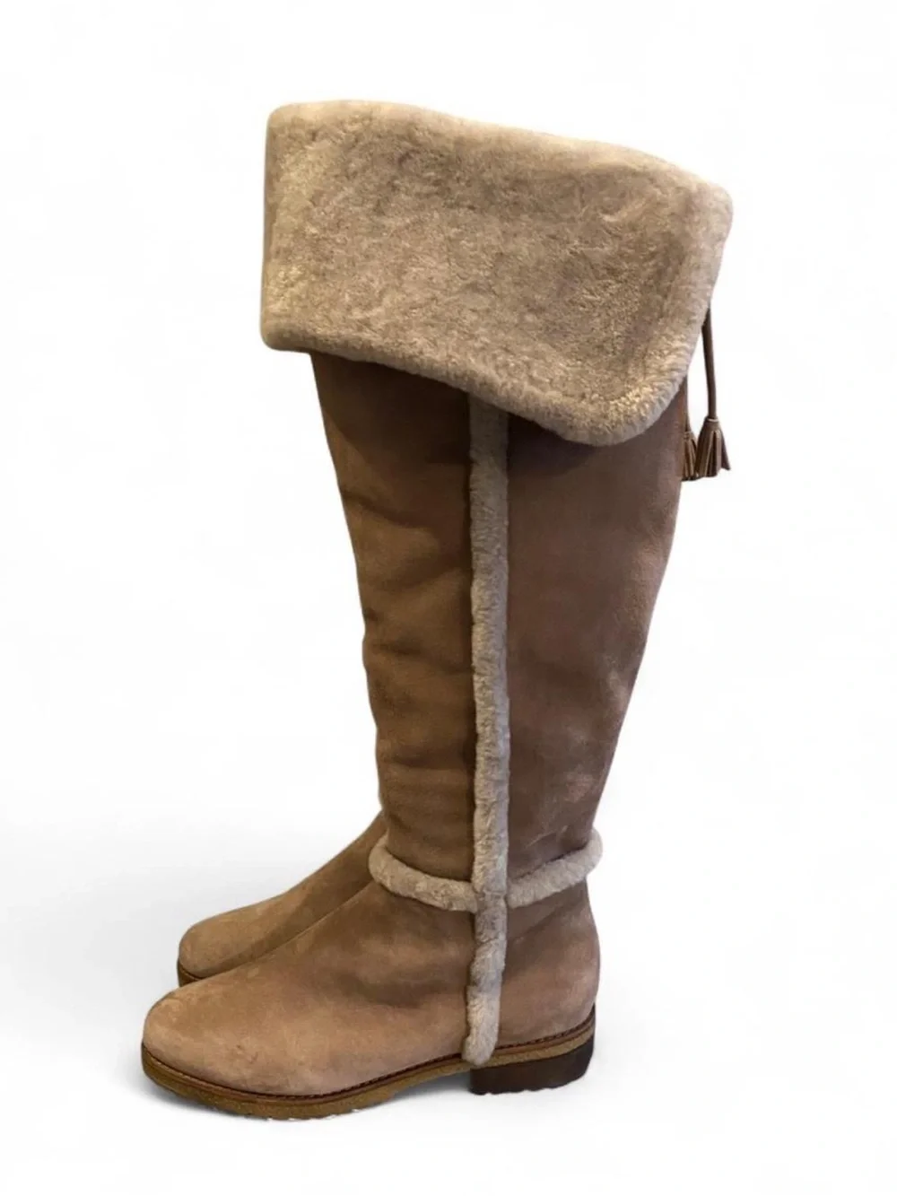 Frye Tamara Shearling Over-The-Knee Boots